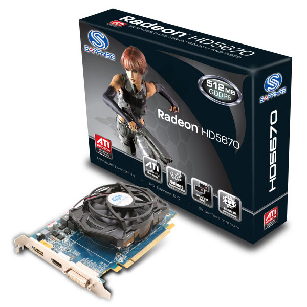 Placa De Video Shappire ATI Radeon HD5670 1 Gb GDDR5 PCI E 2 1 16x