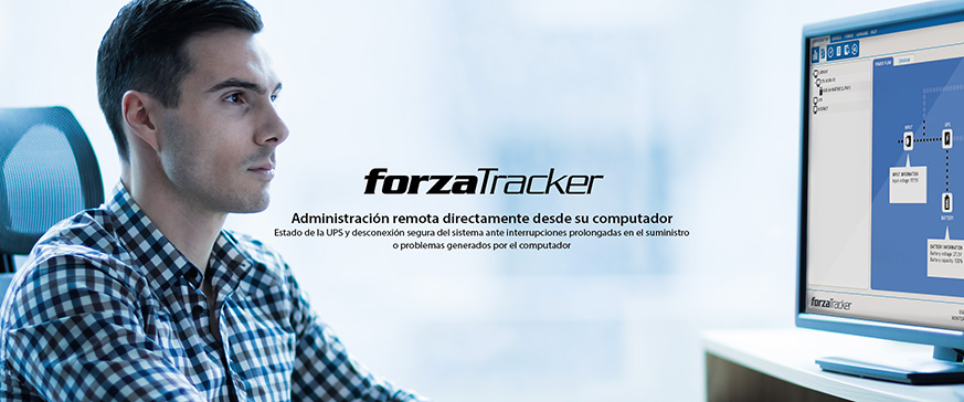 ForzaTracker, Administración remota directamente desde su computador