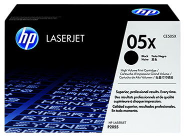 Tóner Original HP LaserJet 05X de Alto rendimiento Negro (CE505X)