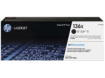 Tóner Original HP LaserJet 136X de Alto rendimiento Negro (W1360X)