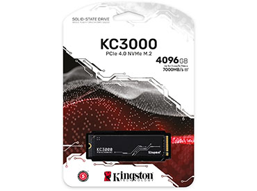 Disco SSD Kingston KC3000 PCIe 4.0 NVMe M.2 4096GB