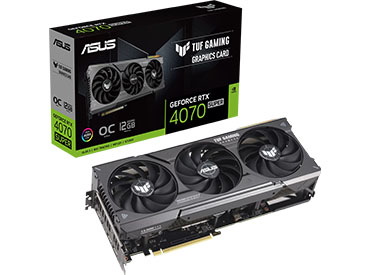 Placa de video ASUS TUF Gaming GeForce RTX™ 4070 SUPER 12GB GDDR6X OC Edition