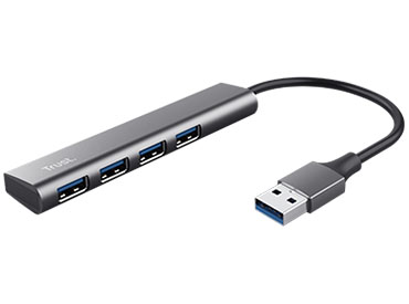 Hub USB 3.2 Gen1 de 4 puertos Trust Halyx
