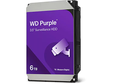 Disco Rígido WD Purple 6 TB SATA3 256MB Buffer (WD64PURZ)